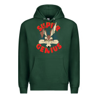 Sports Green coyote super genius  1 Premium Hoodie - lanVoArt