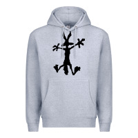 Heather Grey coyote's hole 2 Premium Hoodie - lanVoArt