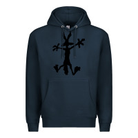 Navy coyote's hole 2 Premium Hoodie - lanVoArt