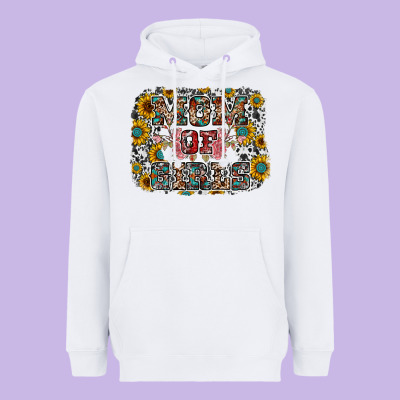 Mom Of Girls Heavyweight Hoodie Designed By Racoondesign