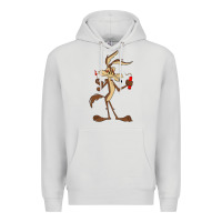 Dove Grey danger coyote's hole Premium Hoodie - lanVoArt