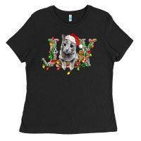 Black Russian Blue Cat Joy Ladies Tee - LillyAllenDesigns