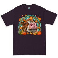 Plum Fall Cow Rainbow Premium Tee - LillyAllenDesigns
