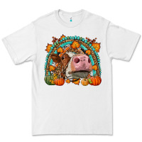 White Fall Cow Rainbow Premium Tee - LillyAllenDesigns