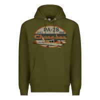 Army Green piper cherokee pa 28 retro vintage design Premium Hoodie - lanVoArt