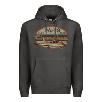 Charcoal Heather piper cherokee pa 28 retro vintage design Premium Hoodie - lanVoArt
