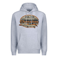 Heather Grey piper cherokee pa 28 retro vintage design Premium Hoodie - lanVoArt