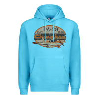 Ocean Blue piper cherokee pa 28 retro vintage design Premium Hoodie - lanVoArt