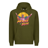 Army Green praise the sun Premium Hoodie - lanVoArt