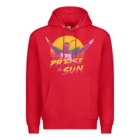 Red praise the sun Premium Hoodie - lanVoArt
