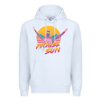 White praise the sun Premium Hoodie - lanVoArt