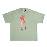 Oil Green colorful girl Urban Heavy Tee - TumblerDesignByShophia