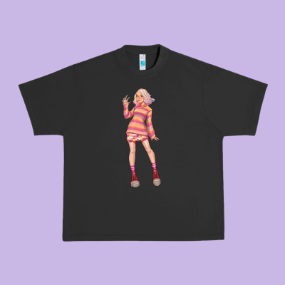 Colorful Girl Urban Heavy Tee Designed By Tumblerdesignbyshophia