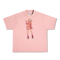 Salmon colorful girl Urban Heavy Tee - TumblerDesignByShophia
