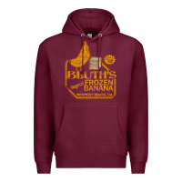 Burgundy retro distressed bluth's banana stand Premium Hoodie - lanVoArt