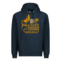 Navy retro distressed bluth's banana stand Premium Hoodie - lanVoArt