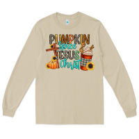 Mushroom pumpkin spice and jesus christ Long Sleeve Tee - CowGirlArtShop
