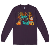 Plum pumpkin spice and jesus christ Long Sleeve Tee - CowGirlArtShop