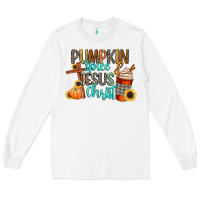 White pumpkin spice and jesus christ Long Sleeve Tee - CowGirlArtShop