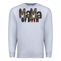 Heather Grey mama of both Premium Sweatshirt - RacoonDesign