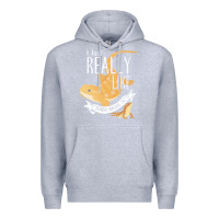 Heather Grey bearded dragons i just really like bearded dragons Premium Hoodie - lanVoArt