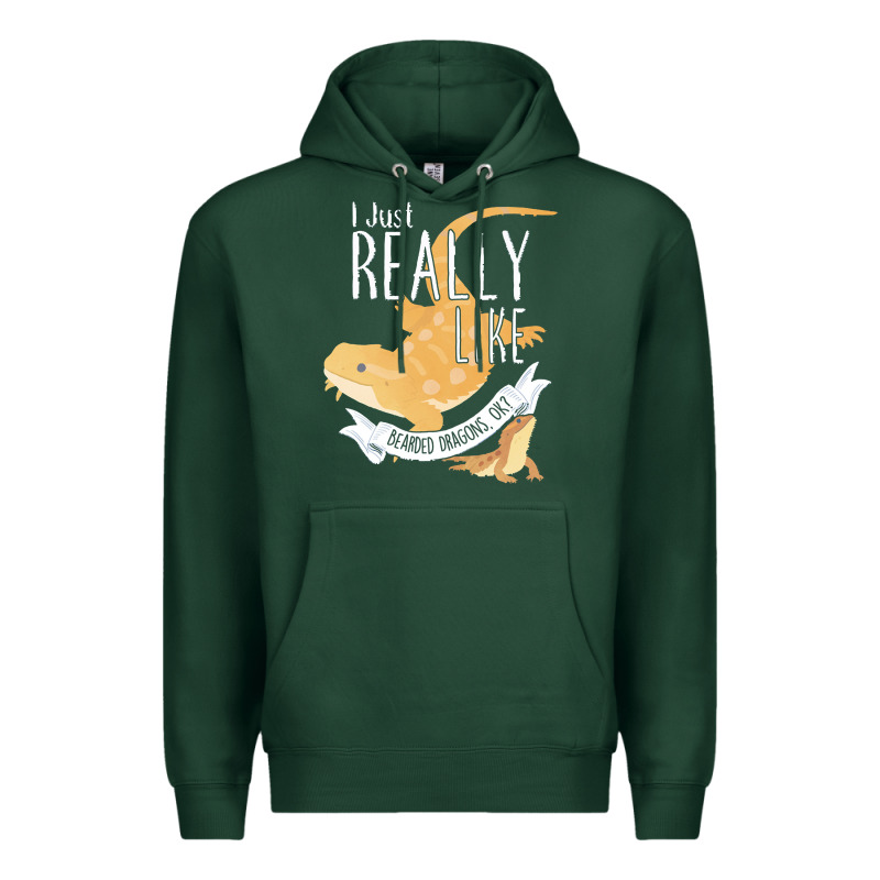 Bearded Dragons I Just Really Like Bearded Dragons Premium Hoodie by lanVoArt | Teevron