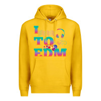 Lemon i listen to edm rainbow letters dj music gift Premium Hoodie - lanVoArt