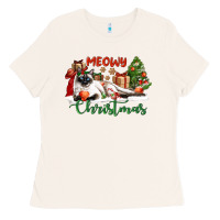 Bone siamese cat meowy christmas Ladies Tee - LillyAllenDesigns
