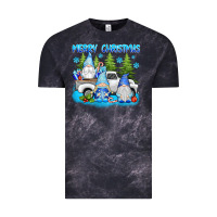Cloud Black merry christmas gnomies Vintage Tee - texasbilliewilder