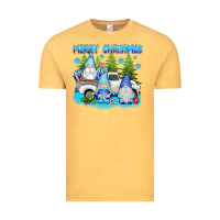 Vintage Mustard merry christmas gnomies Vintage Tee - texasbilliewilder