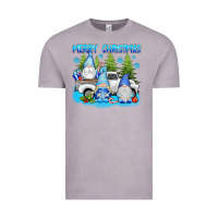 Vintage Zinc merry christmas gnomies Vintage Tee - texasbilliewilder