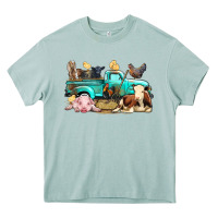 Arona Farm Animals Truck Heavy Core Tee - BundleAndBundleShop