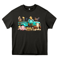 Asphalt Farm Animals Truck Heavy Core Tee - BundleAndBundleShop