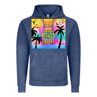 Vintage Denim float drink tan & repeat Vintage Hoodie - TumblerDesignByShophia
