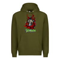 Army Green spawn Premium Hoodie - lanVoArt