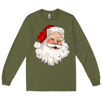 Army Green santa claus Long Sleeve Tee - CowGirlArtShop