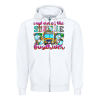 White captain of the struggle bus bus Zipper Hoodie - CowhideDigitalArt