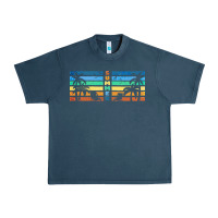 Midnight Navy retro summer Urban Heavy Tee - TumblerDesignByShophia