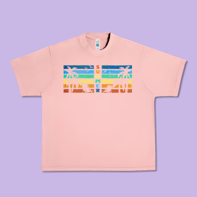 Retro Summer Urban Heavy Tee Designed By Tumblerdesignbyshophia