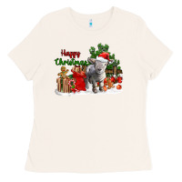Bone happy christmas southdown baby sheep Ladies Tee - LillyAllenDesigns