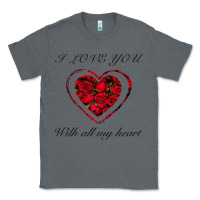 Charcoal Heather I love you with all my heart Classic Tee - Bettercallsaul