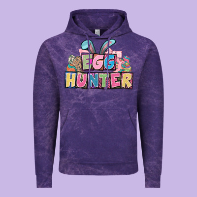 Egg Hunter Plate Letters Easter Day Vintage Hoodie Designed By Howdyjamesfarm