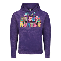 Cloud Purple Egg hunter plate letters Easter Day Vintage Hoodie - HowdyJamesFarm