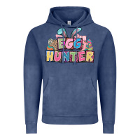 Vintage Denim Egg hunter plate letters Easter Day Vintage Hoodie - HowdyJamesFarm