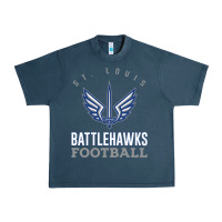 Midnight Navy stl battlehawks football! xfl Urban Heavy Tee - lanVoArt