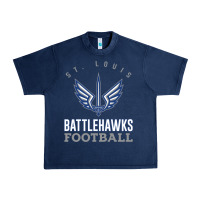 Navy stl battlehawks football! xfl Urban Heavy Tee - lanVoArt