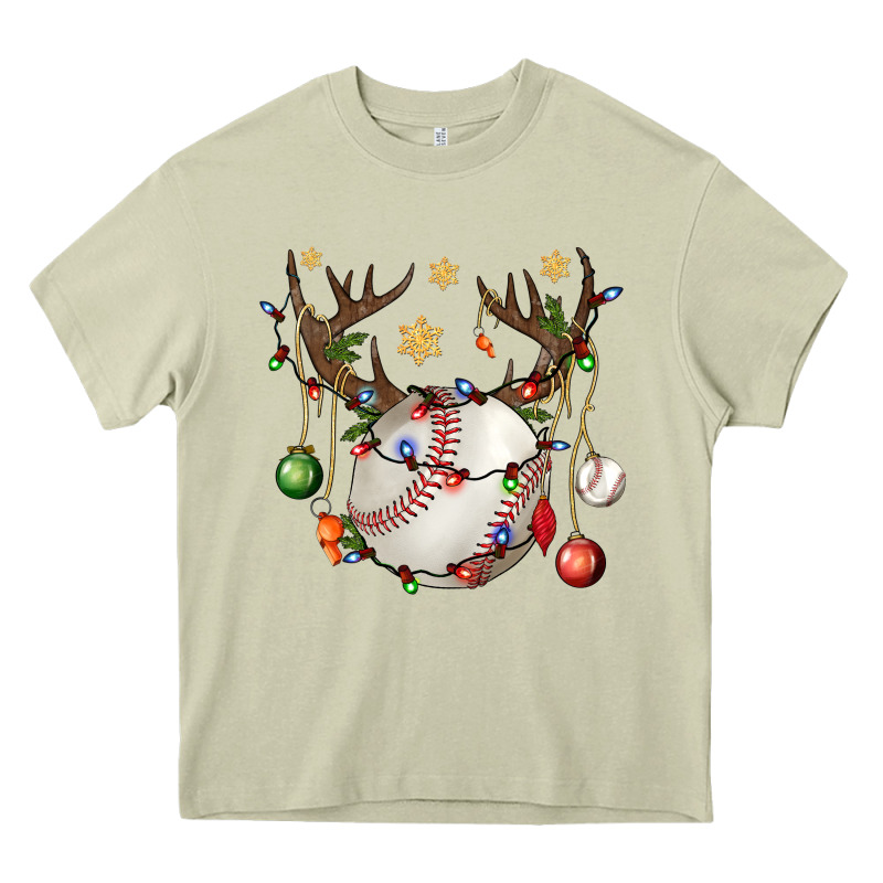Baseball Horn Christmas Heavy Core Tee by BundleAndBundleShop | Teevron