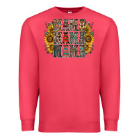 Cardinal mama sunflower western Premium Sweatshirt - RacoonDesign