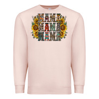 Pale Pink mama sunflower western Premium Sweatshirt - RacoonDesign