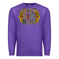 Purple mama sunflower western Premium Sweatshirt - RacoonDesign